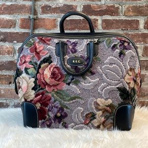 Vintage Mark Cross Carpet Bag